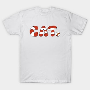 Cat in the hat typography T-Shirt